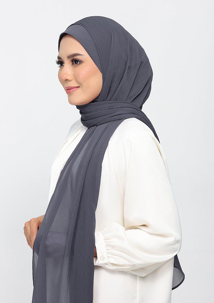 Iron-Plain Crinkled Chiffon