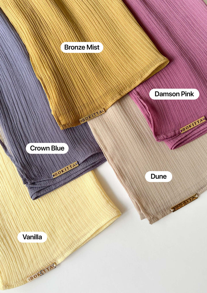 Dune - Plain Crinkled Chiffon