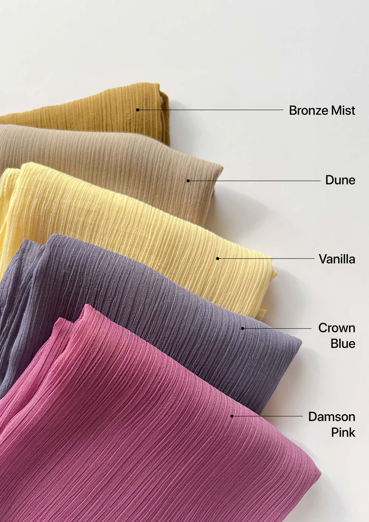 Dune - Plain Crinkled Chiffon