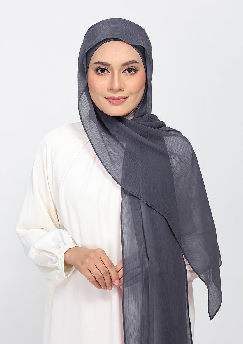 Iron-Plain Crinkled Chiffon