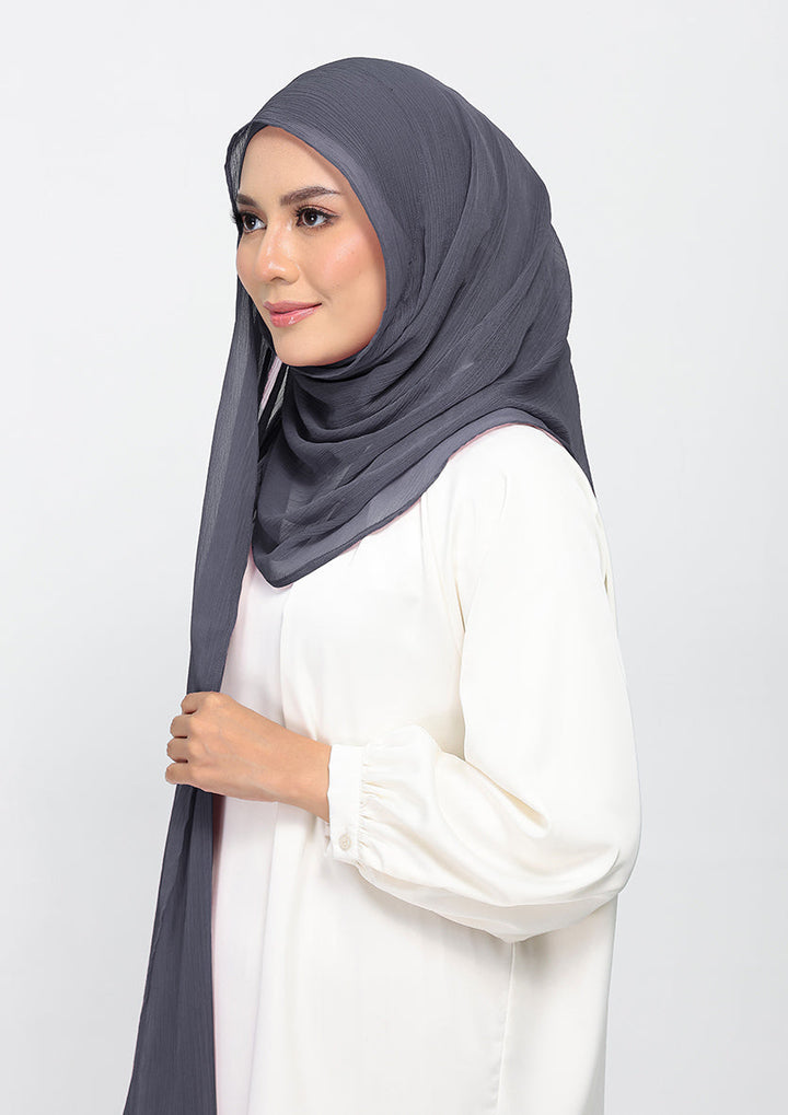 Iron-Plain Crinkled Chiffon