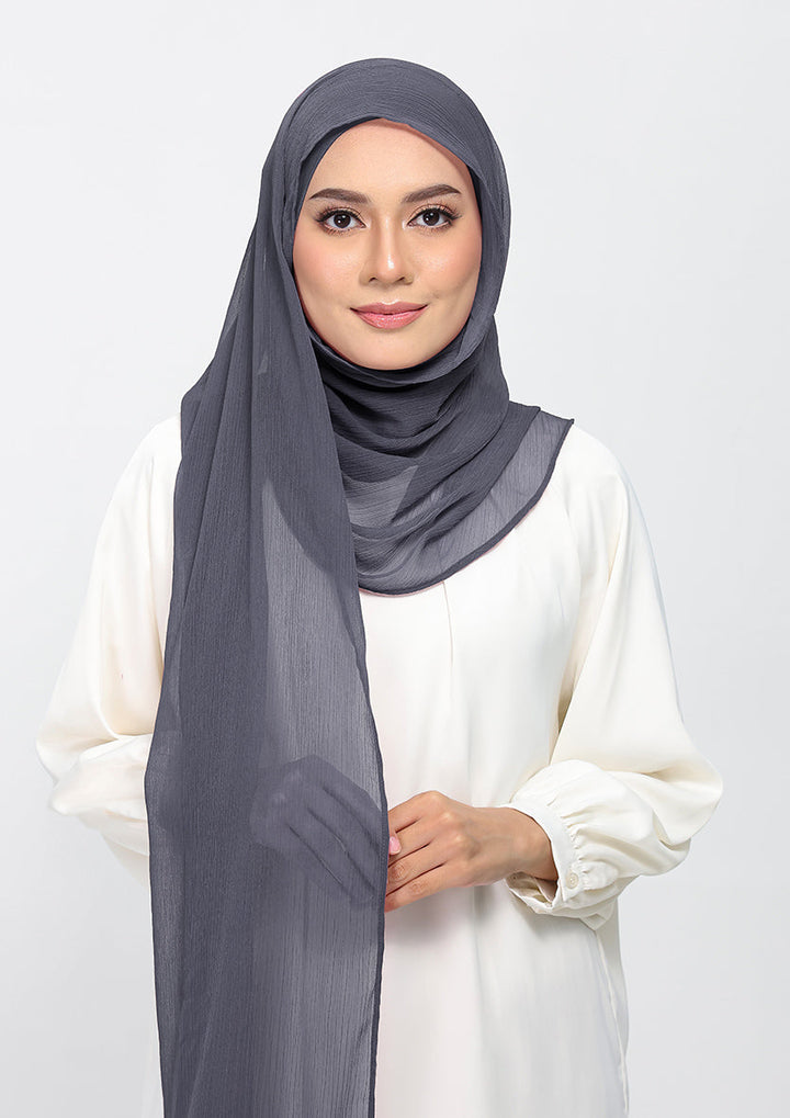 Iron-Plain Crinkled Chiffon