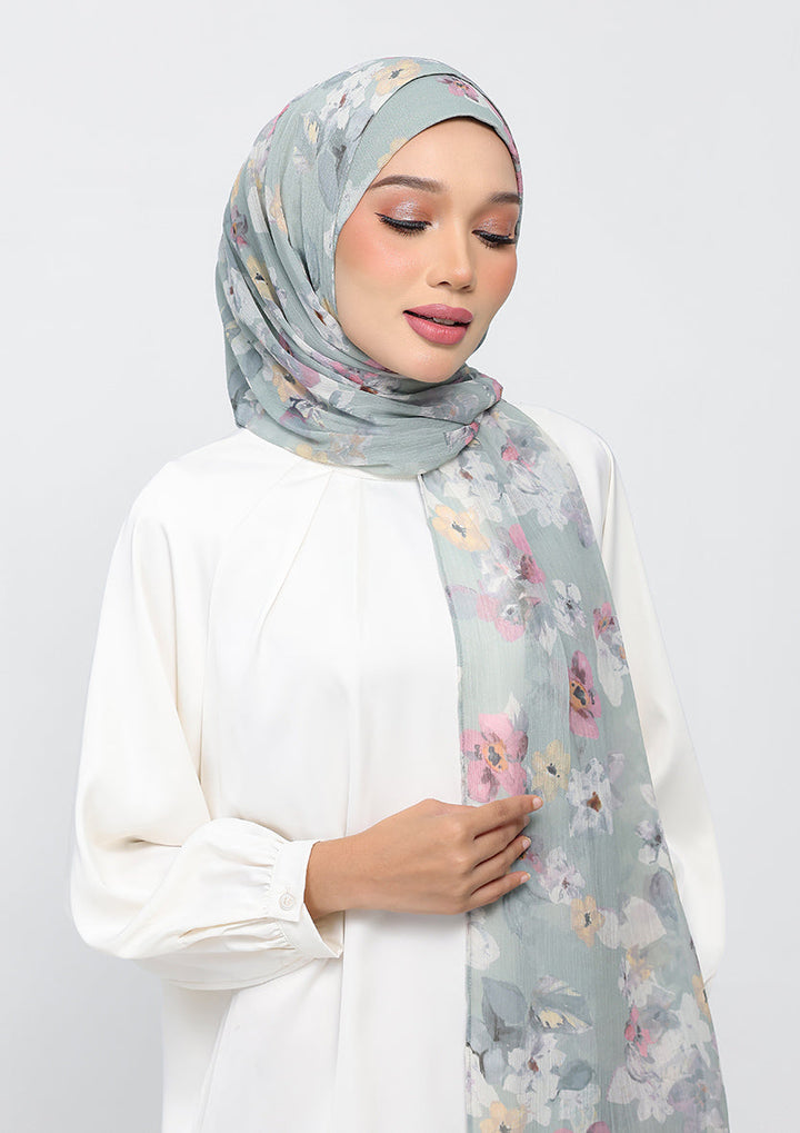 Cottage Sage - Instant Hijab With Inner
