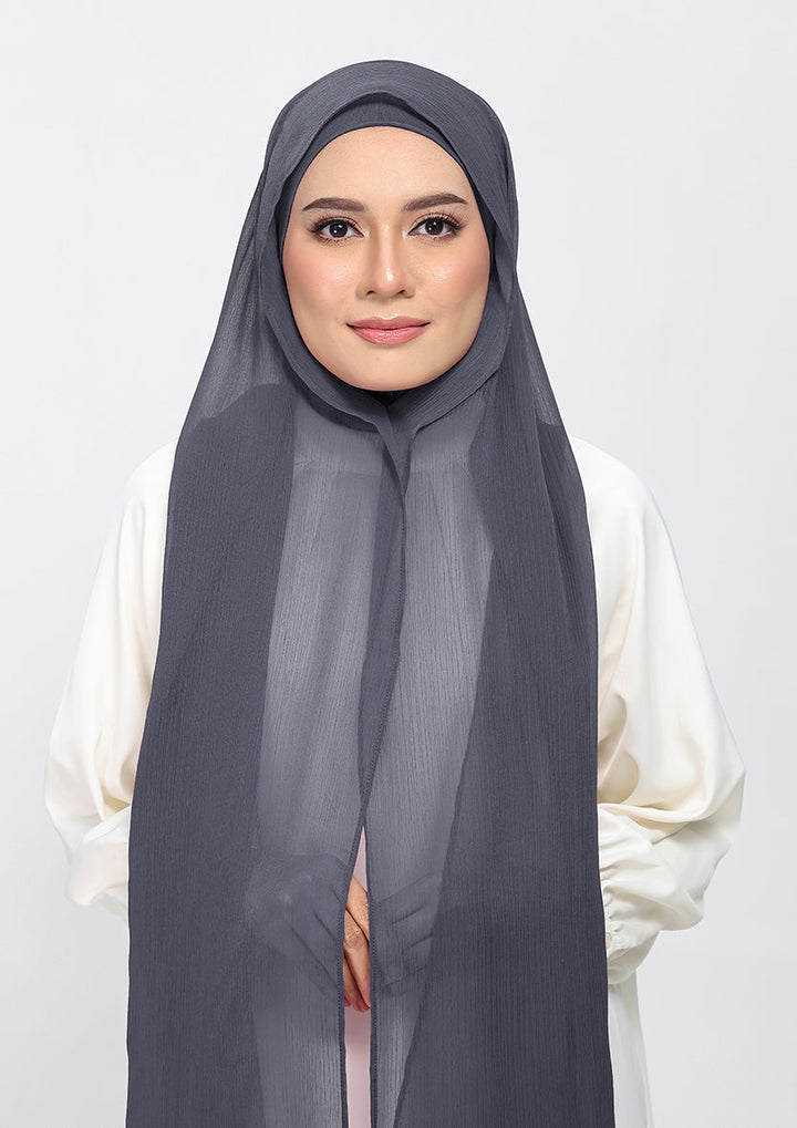 Iron-Plain Crinkled Chiffon