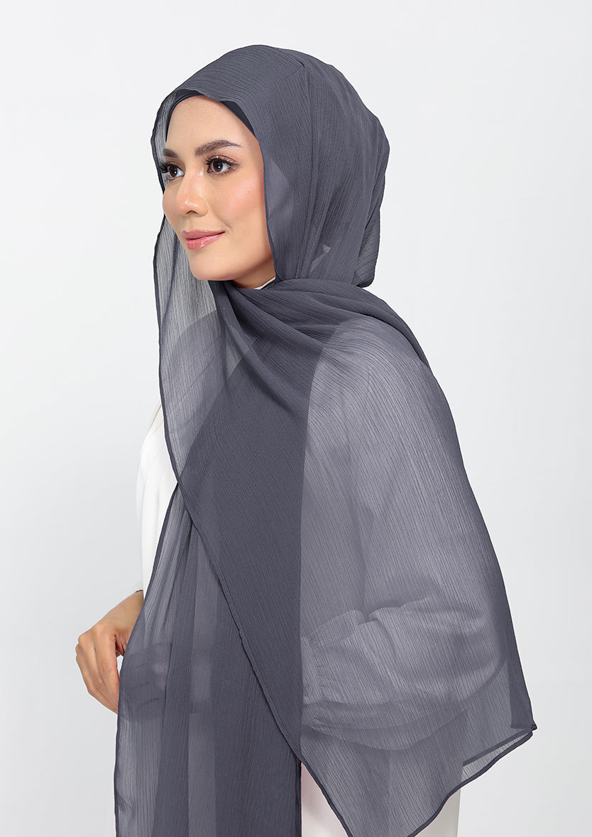 Iron-Plain Crinkled Chiffon