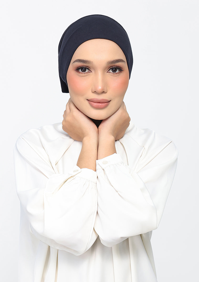 Black Marble-Printed Crinkled Chiffon