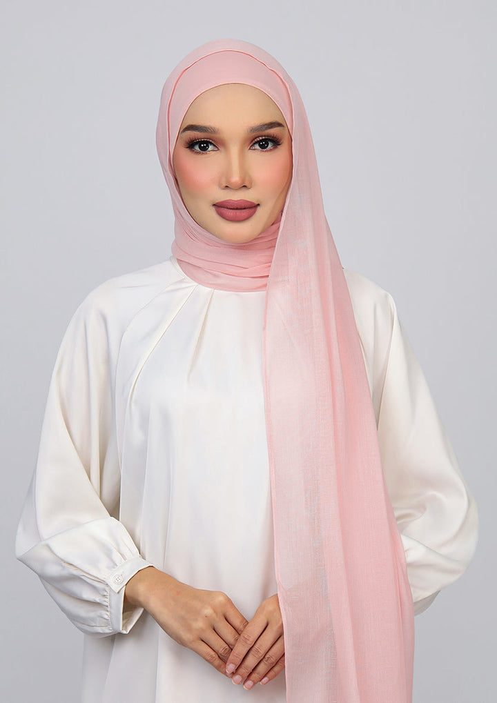 Dusty Pink - Modal Woven Shawl Set with Inner