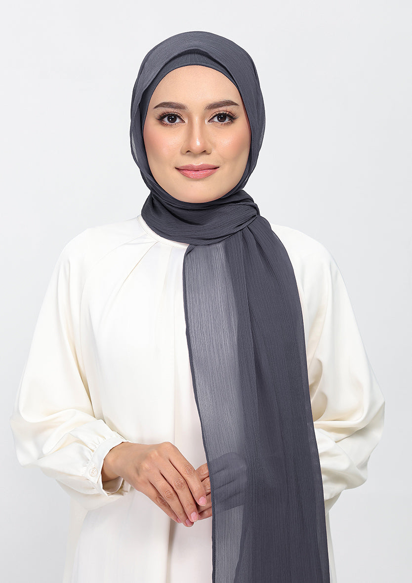 Iron-Plain Crinkled Chiffon