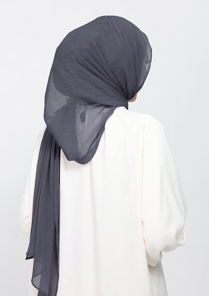 Iron-Plain Crinkled Chiffon