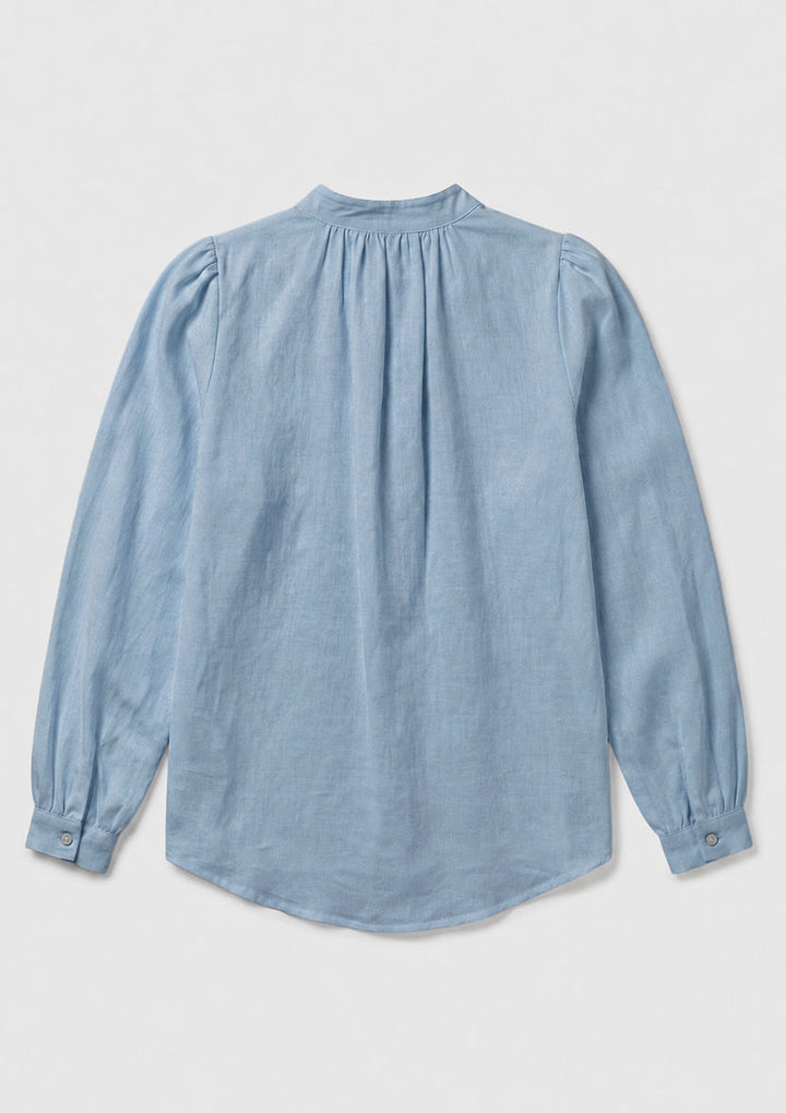 Capri Wrap Blouse - Baby Blue