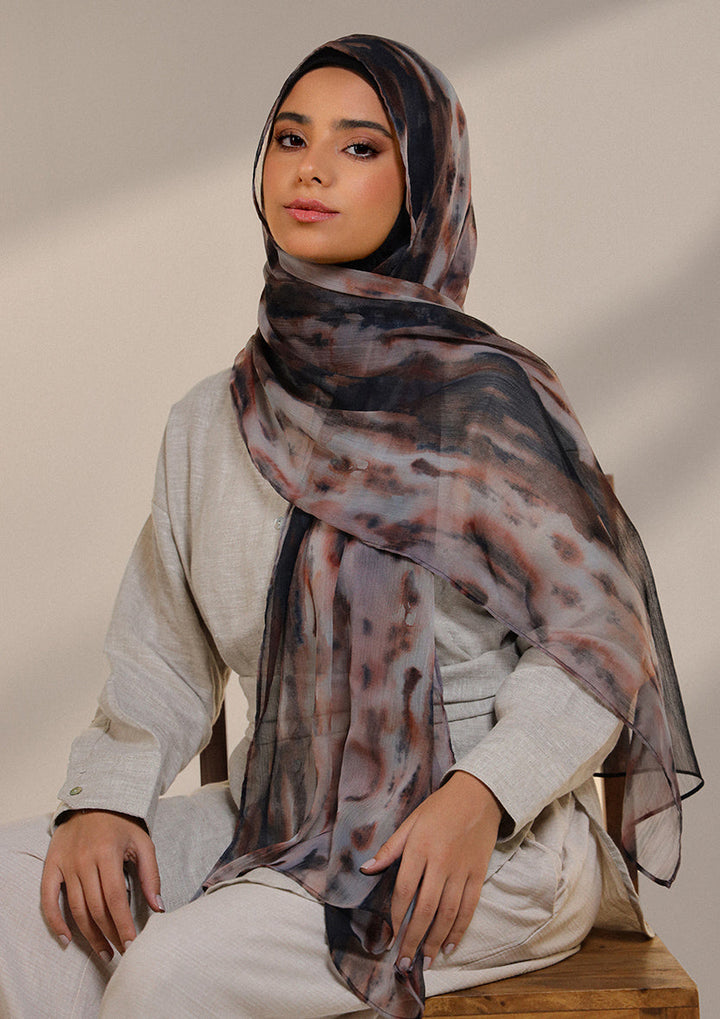 Timber Flame - Instant Hijab With Inner