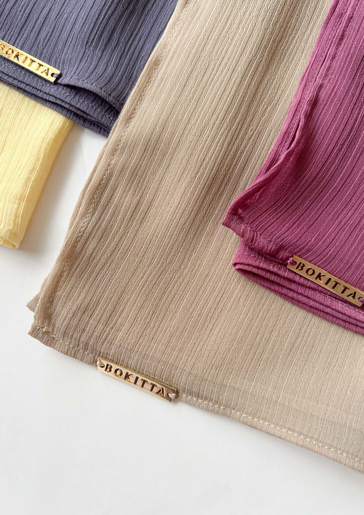 Dune - Plain Crinkled Chiffon