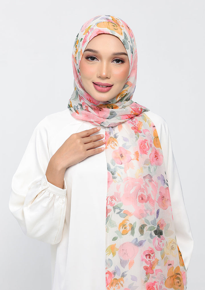 Blossom Yellow - Instant Hijab With Inner