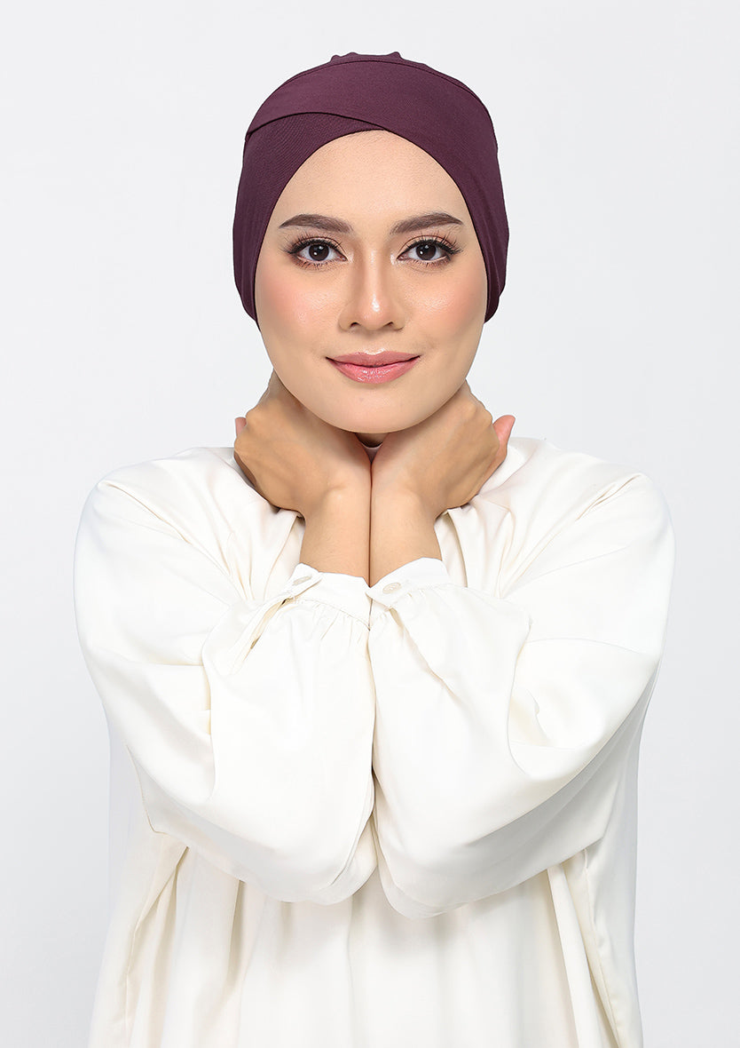 Fig - Plain Crinkled Chiffon