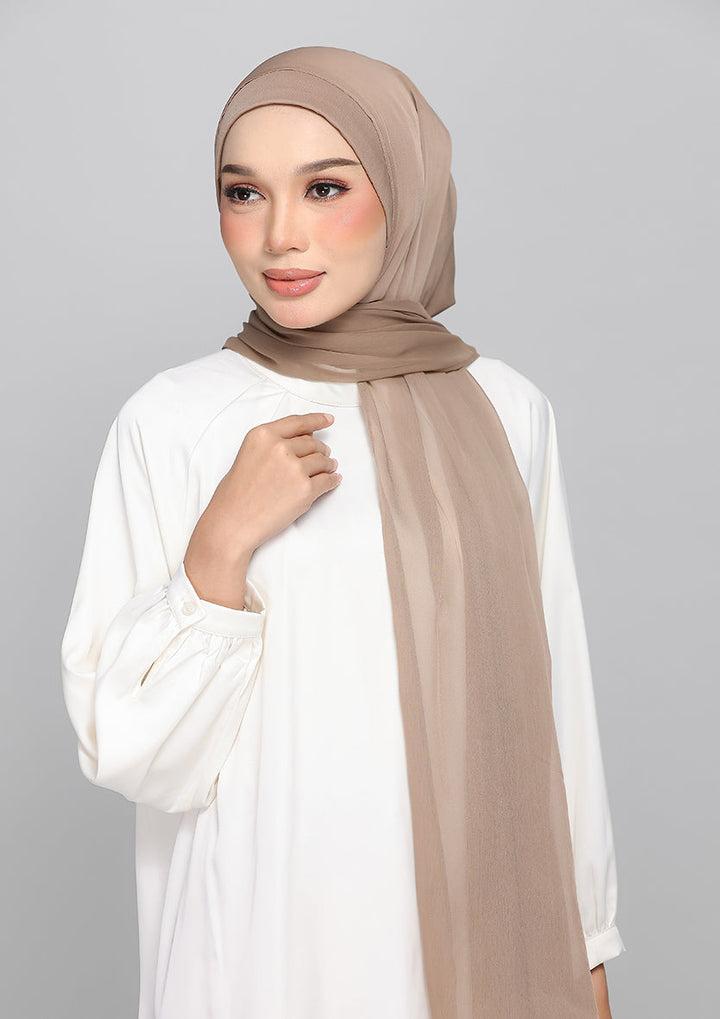 Ginger Snap  - BASICS Plain Lite Chiffon