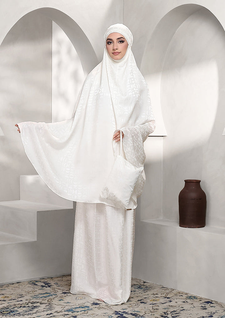 Premium Prayer Set - Hilal White