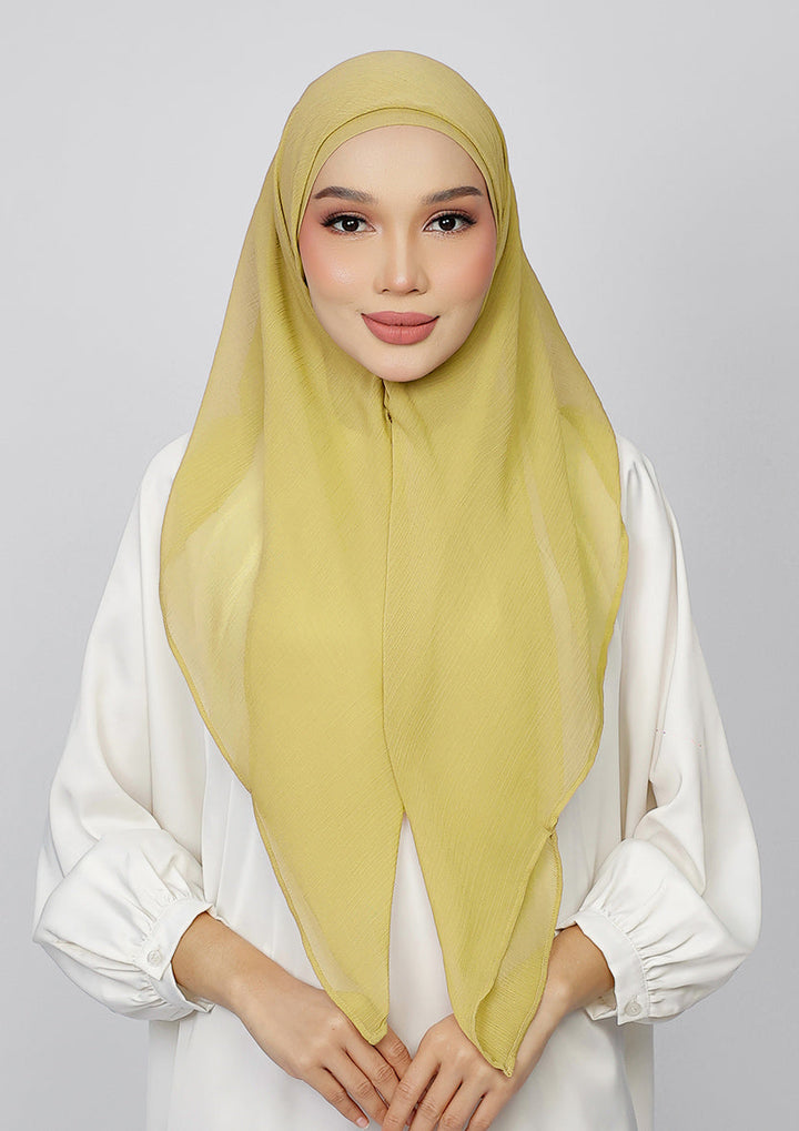 Honey Gold - Plain Crinkled Chiffon