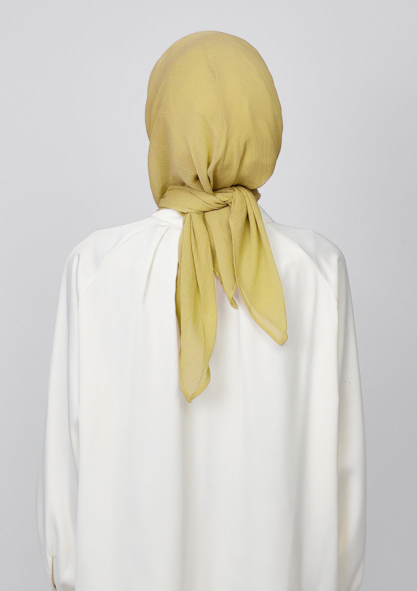 Honey Gold - Plain Crinkled Chiffon