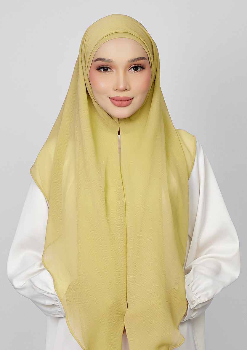 Honey Gold - Plain Crinkled Chiffon