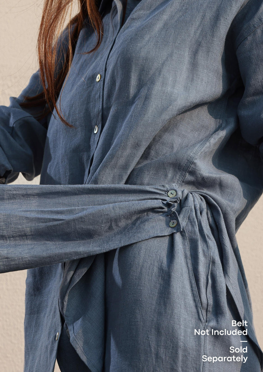 100% Italian Linen Set - Blue