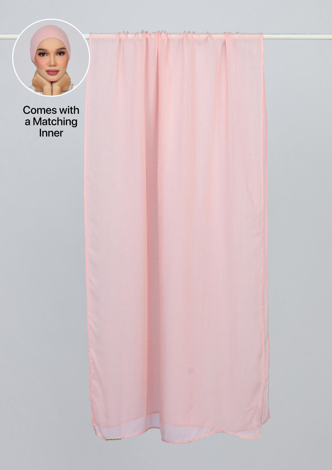 Dusty Pink - Modal Woven Shawl Set with Inner