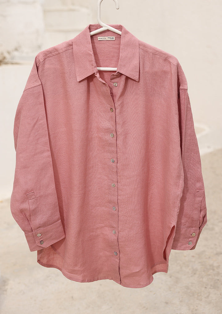 100% Italian Linen Set - Pink