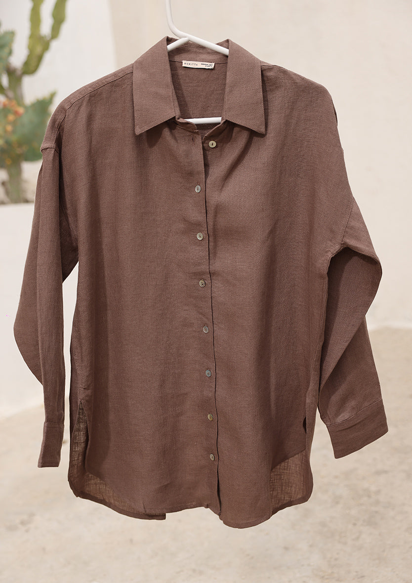 100% Italian Linen Set Taupe