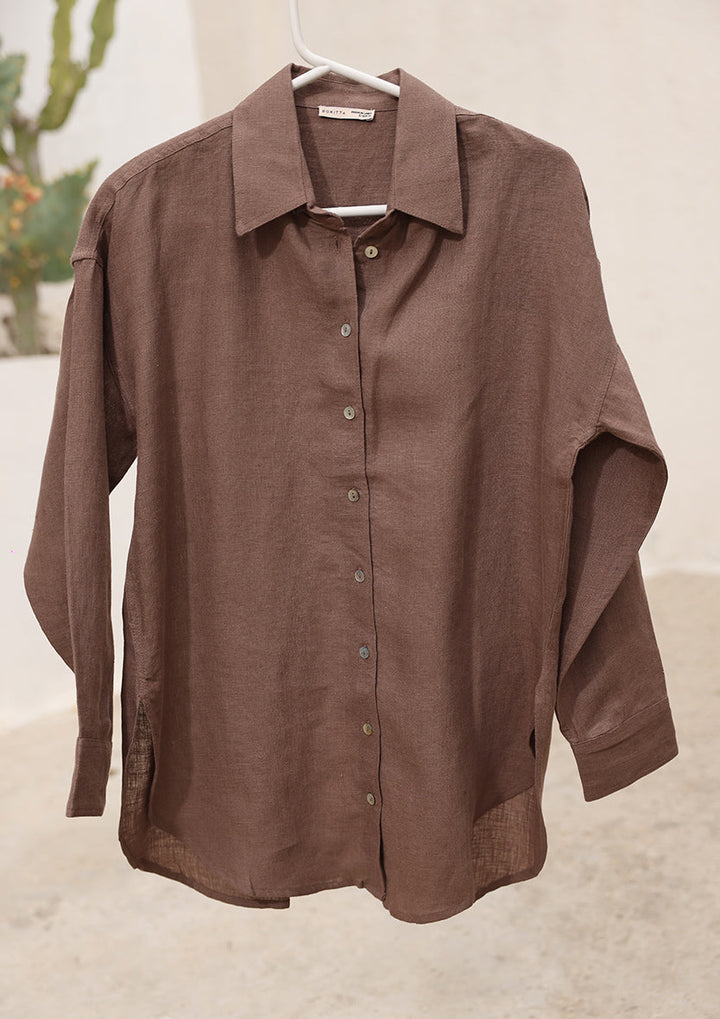 100% Italian Linen Set Taupe
