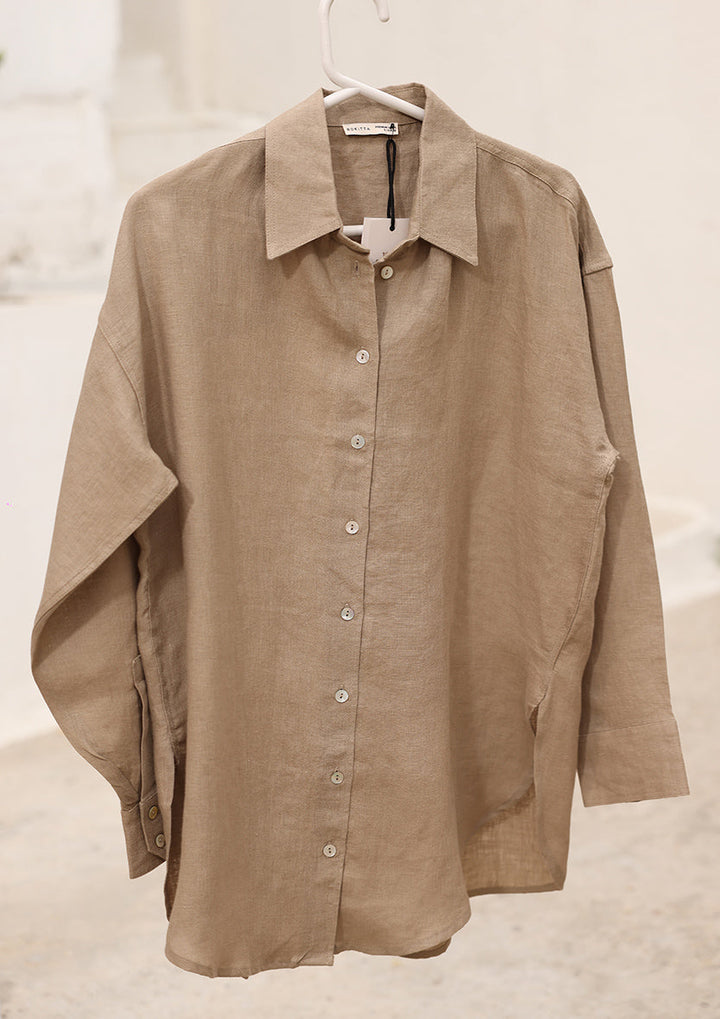100% Italian Linen Set - Olive
