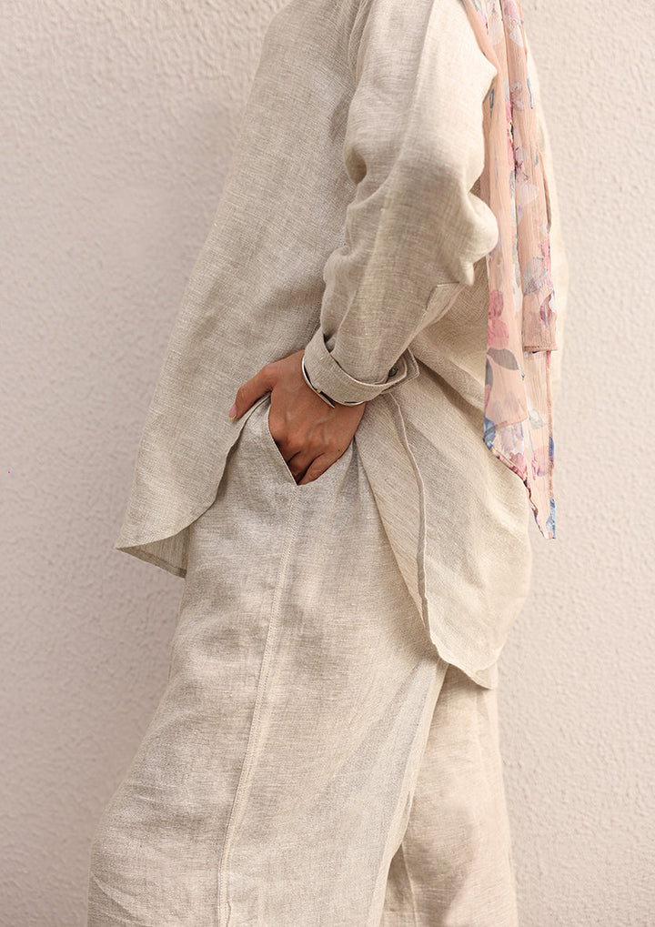100% Italian Linen Set - Natural Beige
