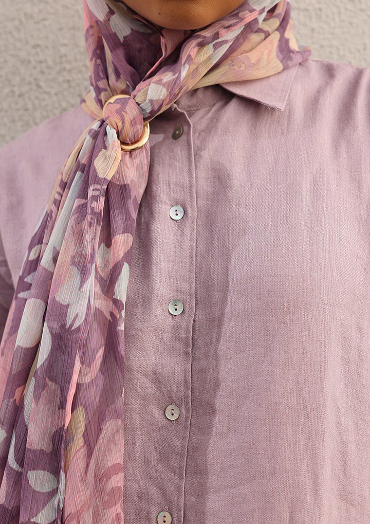 100% Italian Linen Set - Lilac