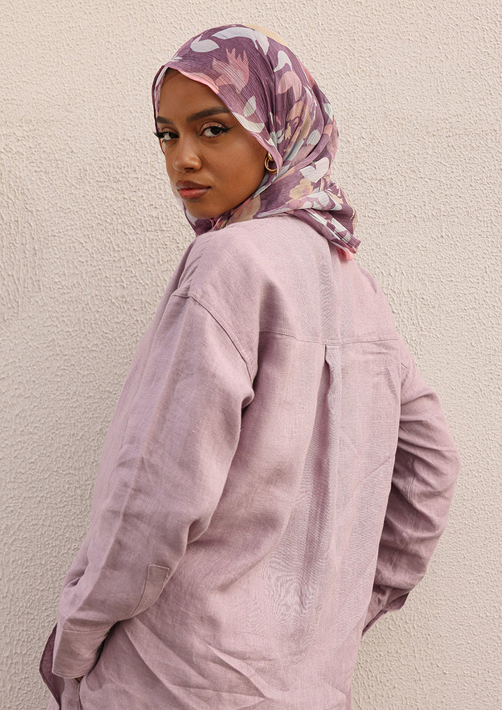 100% Italian Linen Set - Lilac