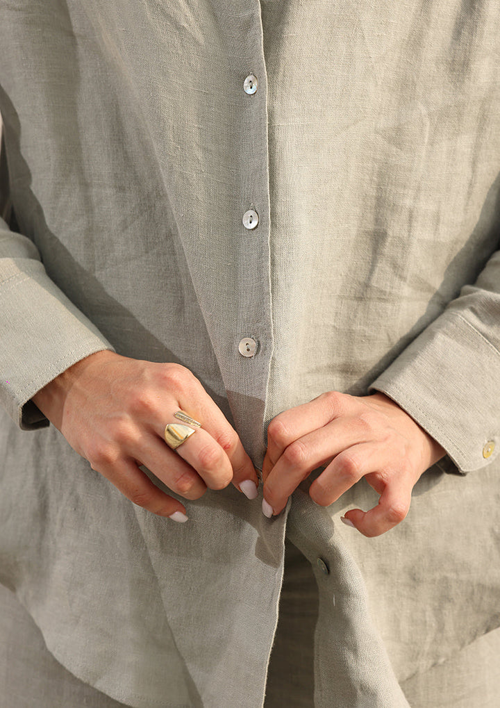 100% Italian Linen Set - Sage Green