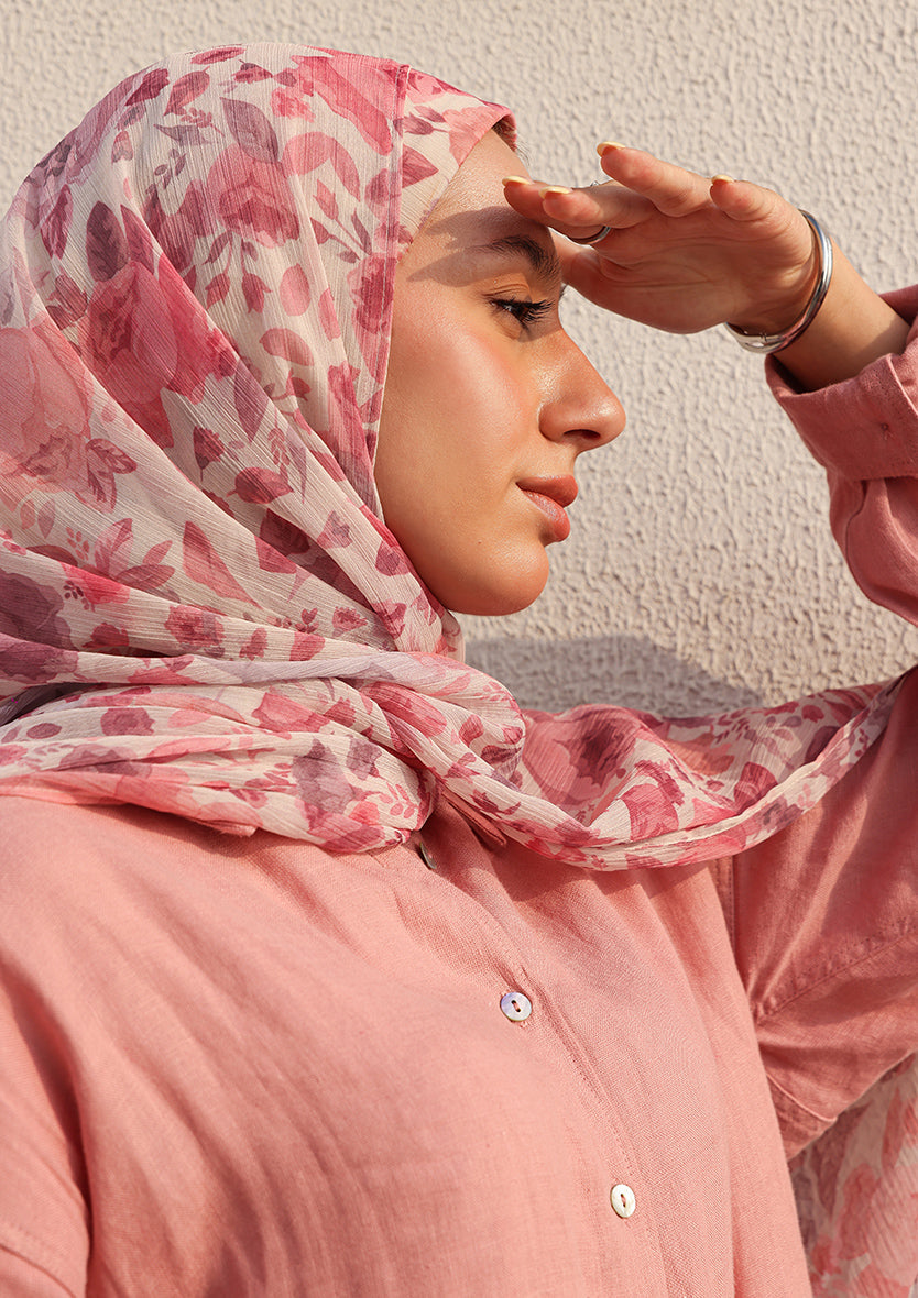 100% Italian Linen Set - Pink