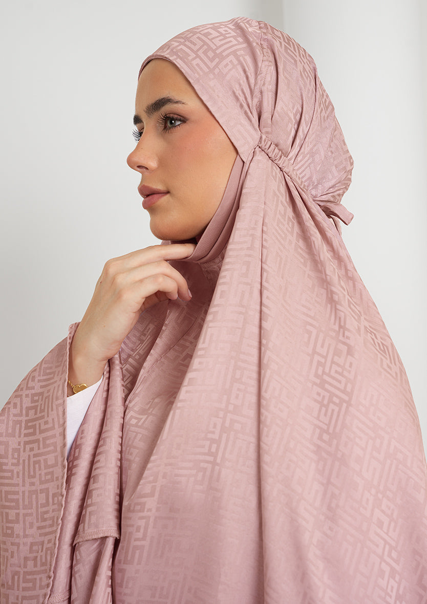 Monogram Woodrose-Women prayer set-Plain Jacquard Satin