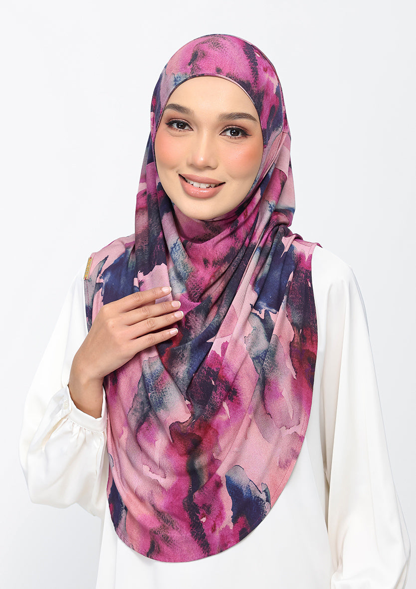 Rose Aroma - Amira Hijab Maxi - Printed Micromodal Jersey