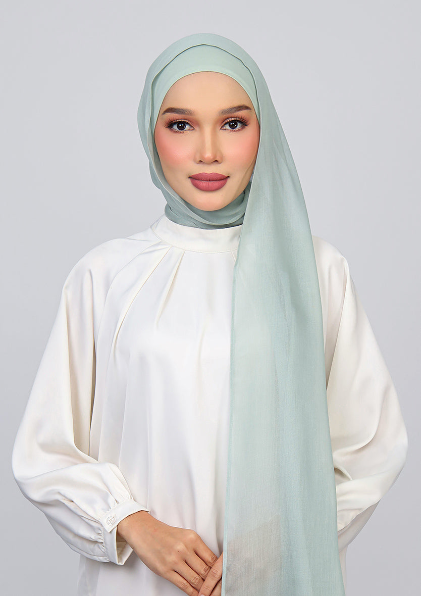Sage - Modal Woven Shawl Set with Inner