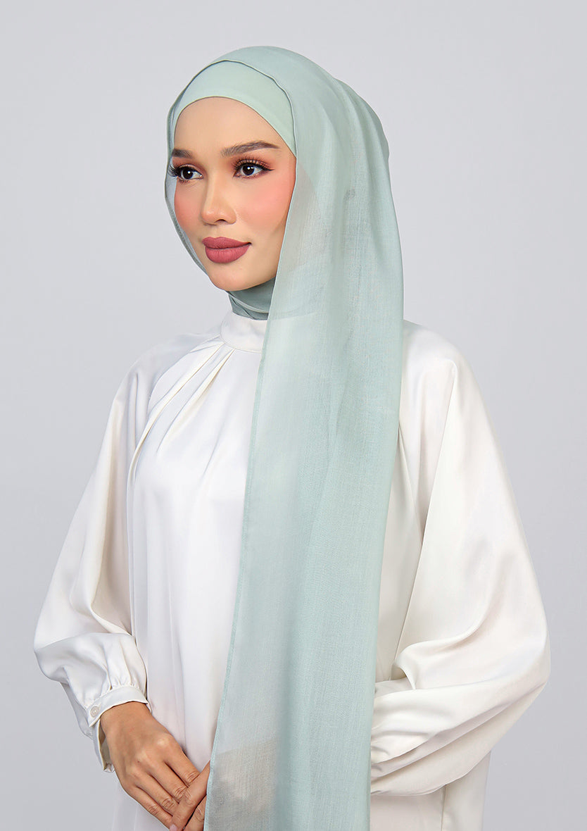Sage - Modal Woven Shawl Set with Inner
