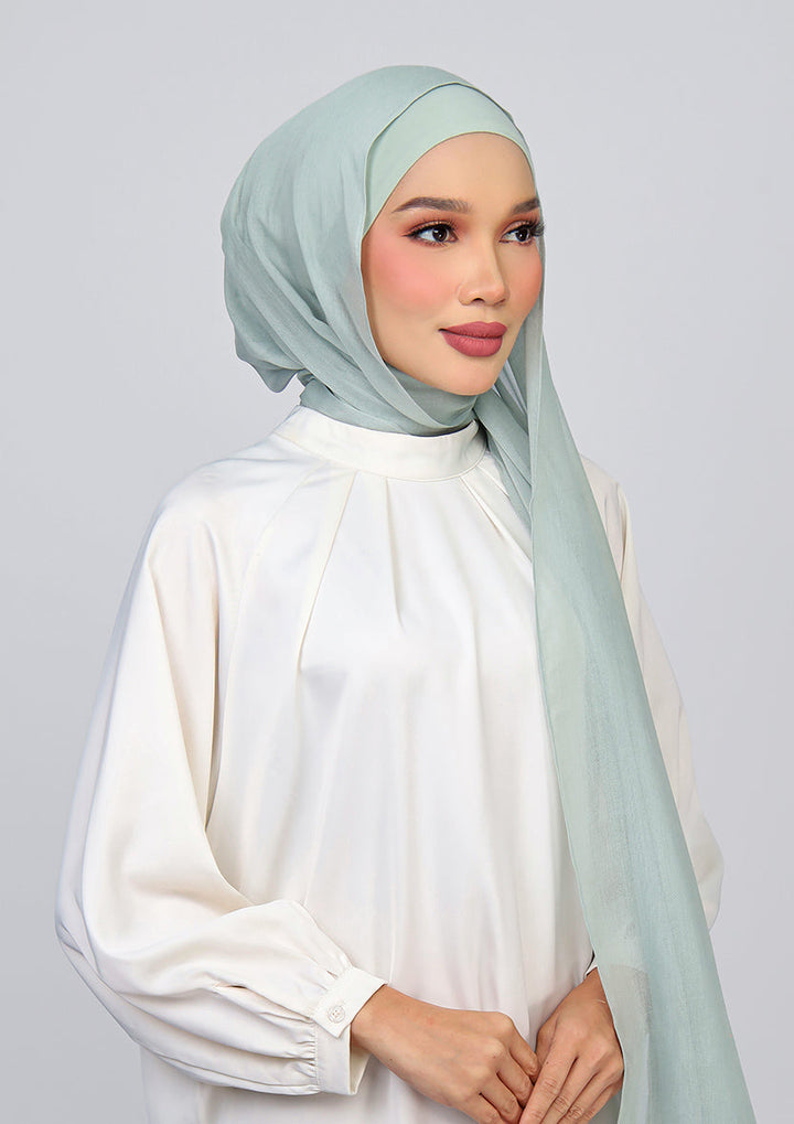 Sage - Modal Woven Shawl Set with Inner