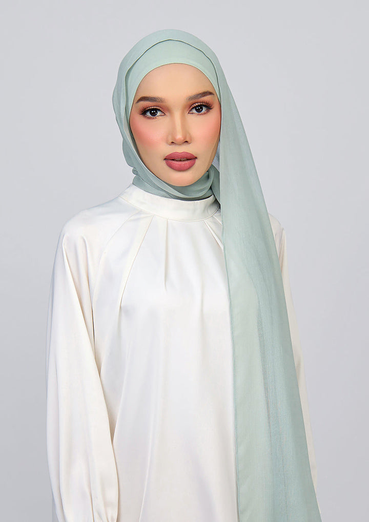 Sage - Modal Woven Shawl Set with Inner