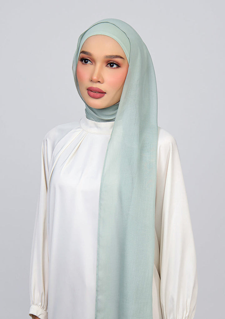Sage - Modal Woven Shawl Set with Inner