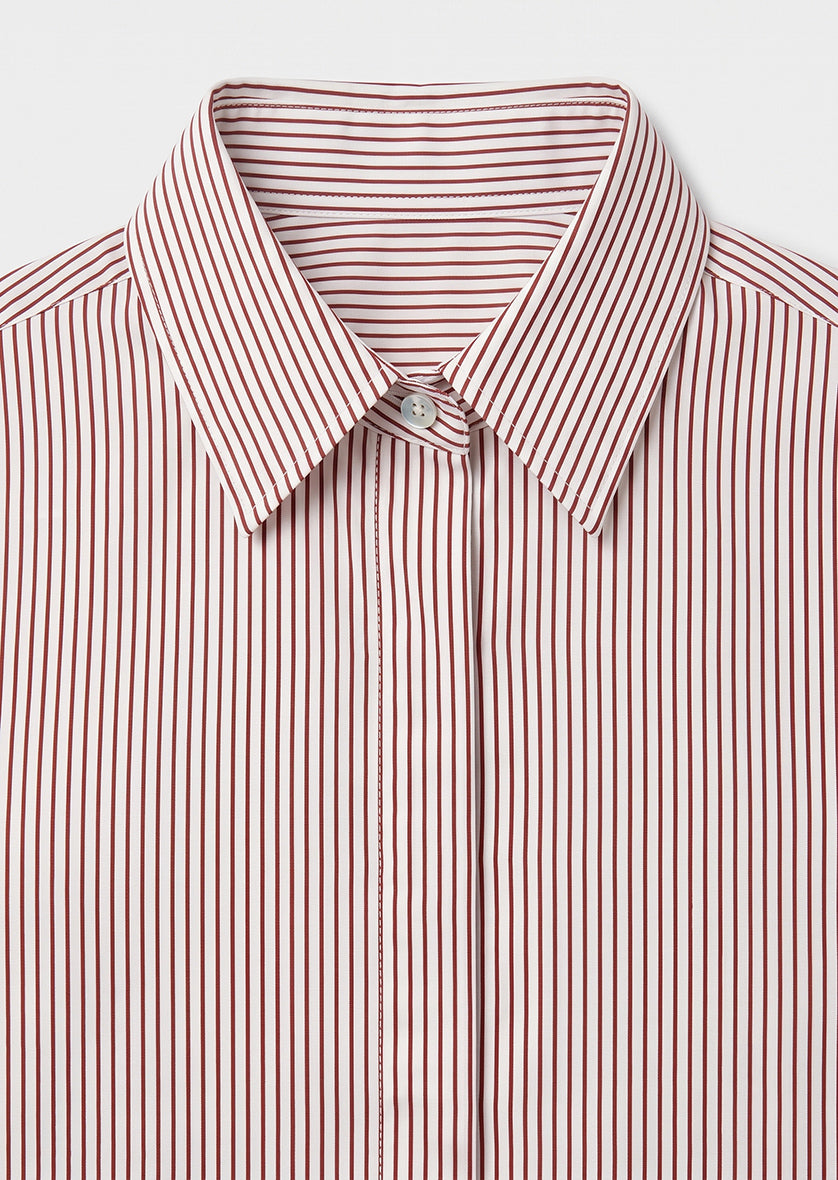 Tuscany Wrap Shirt - Red - 100% cotton