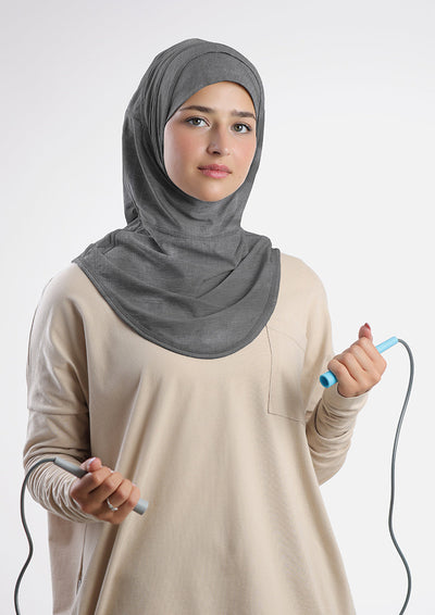 Cardio Sports Hijab Heather