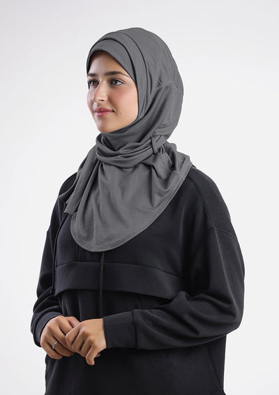 Gym Sports Hijab Dual Color - Non Reversible