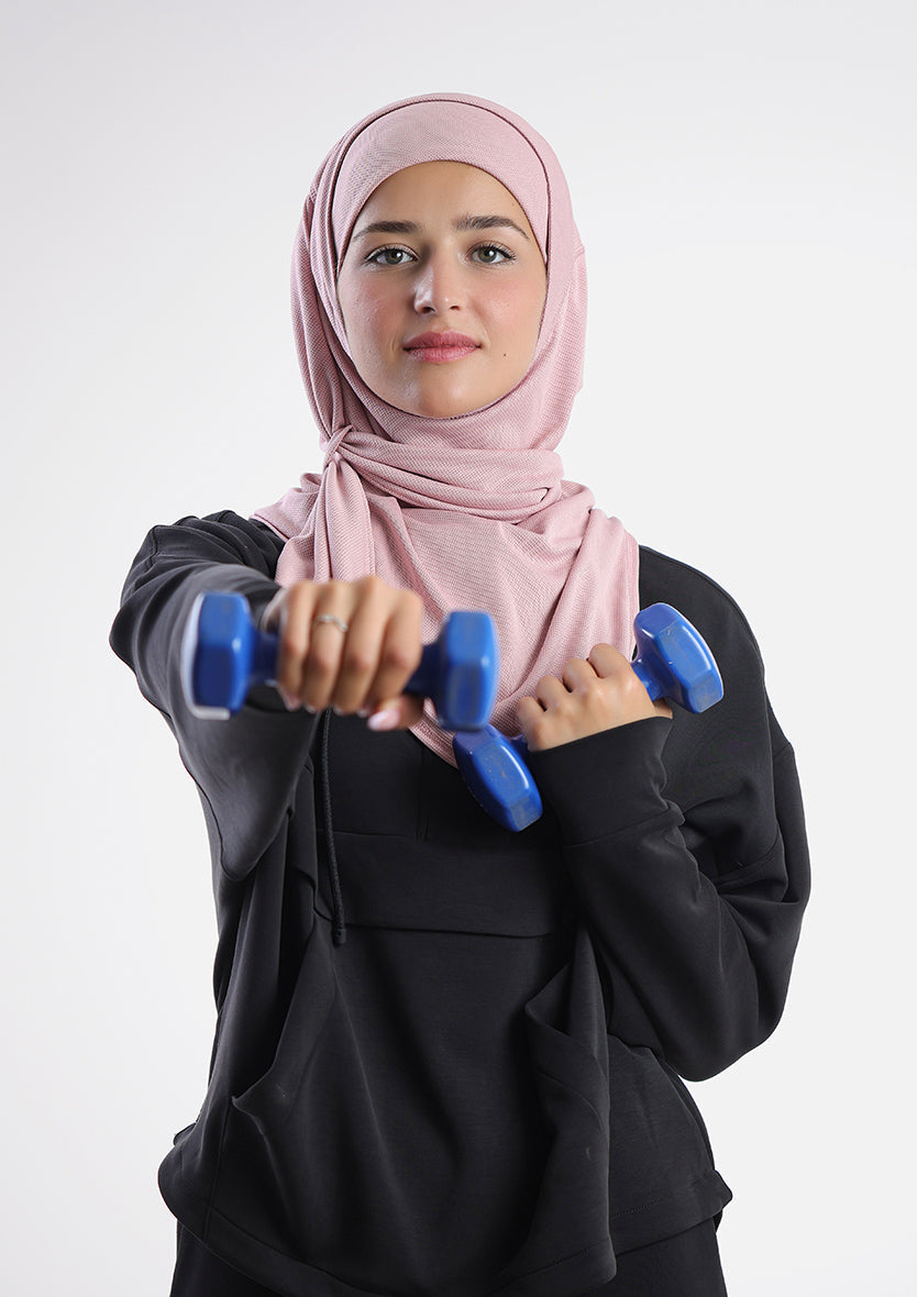 Gym Sports Hijab Dual Color - Non Reversible