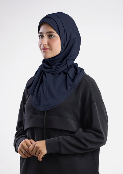 Gym Sports Hijab Dual Color - Non Reversible