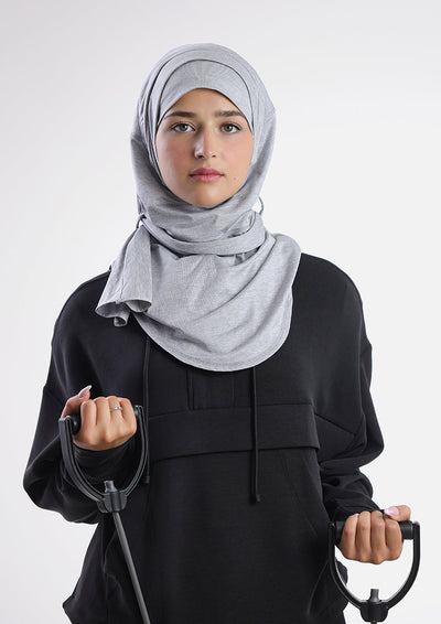 Gym Sports Hijab Heather