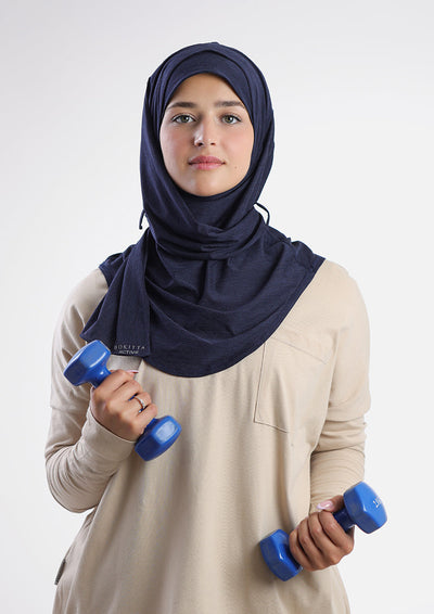 Gym Sports Hijab Heather