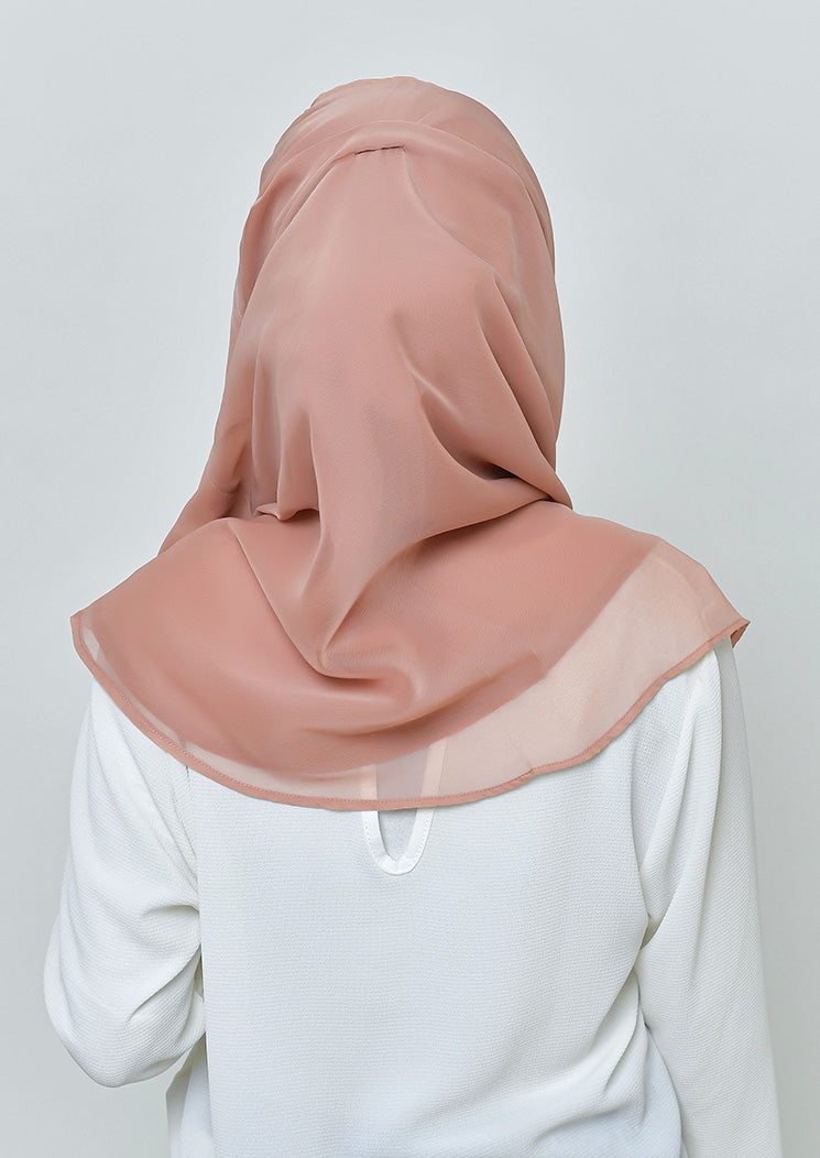 Latte-BASICS Plain Lite Chiffon