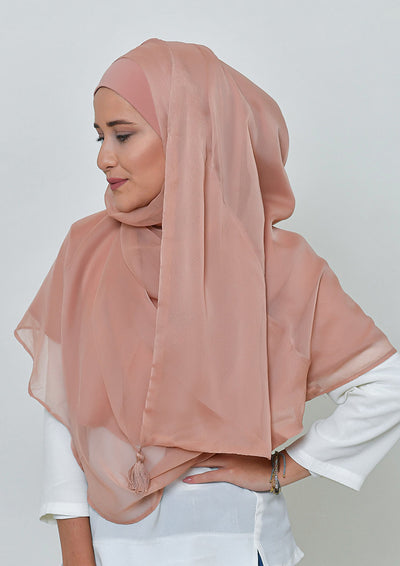 Latte-BASICS Plain Lite Chiffon